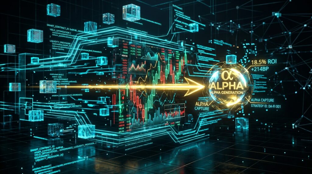AI Automated Investing engine mapping algorithmic yield vectors across decentralized finance networks.