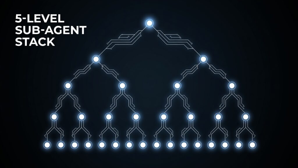 sub-agent orchestration python 5-level stack architecture 2026