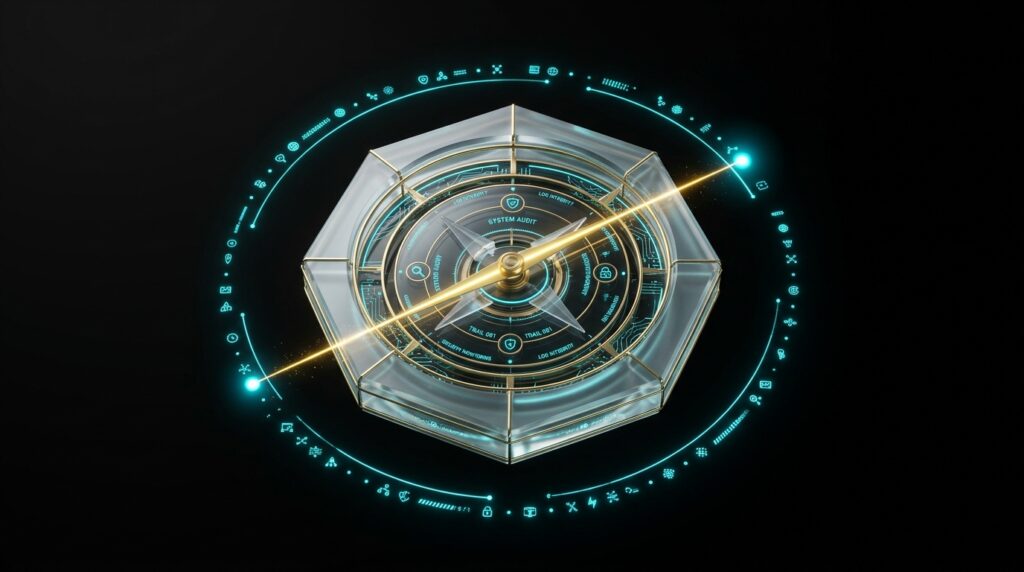 Continuous Verification matrix auditing decentralized computing networks and autonomous system metrics.
