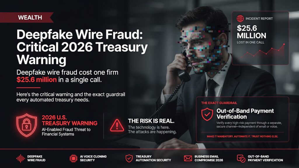 deepfake wire fraud treasury security guardrail 2026