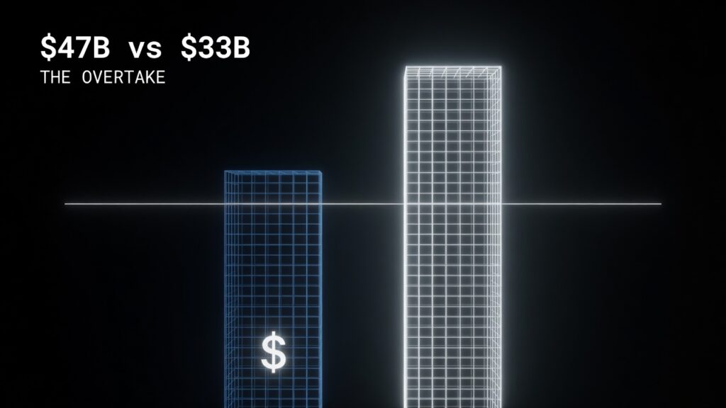 Anthropic revenue overtakes OpenAI $47 billion 2026
