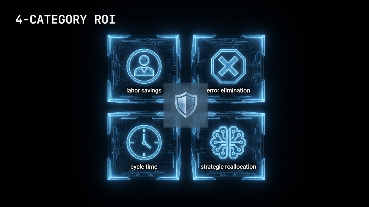 agentic AI ROI 4 category framework finance 2026