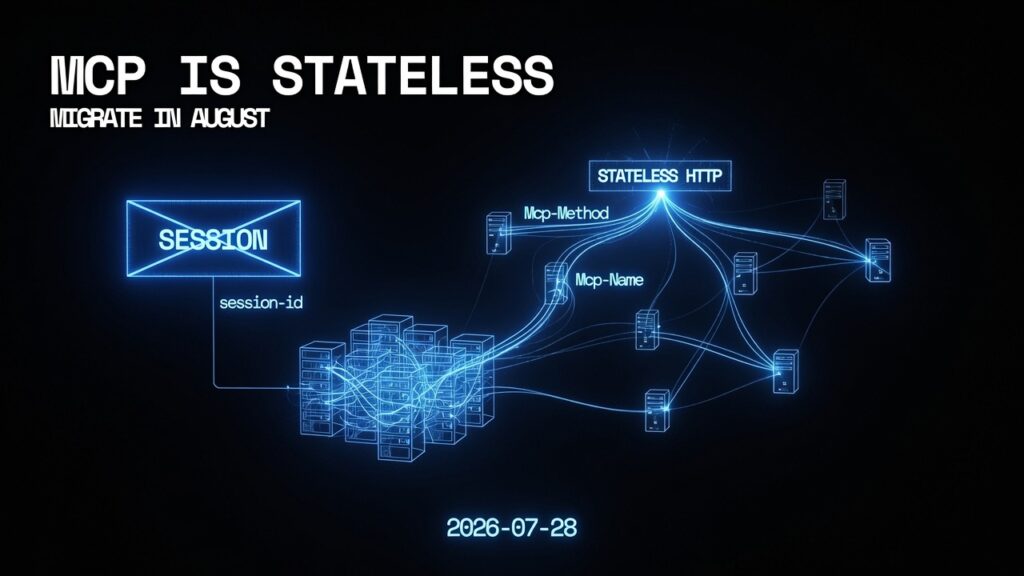 MCP 2026 specification stateless migration guide August 2026