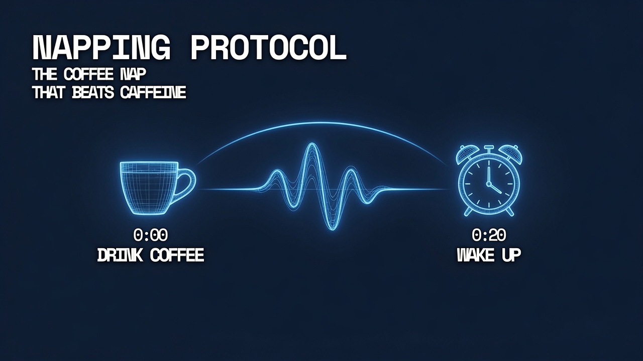 napping protocol coffee nap builder cognitive reset 2026