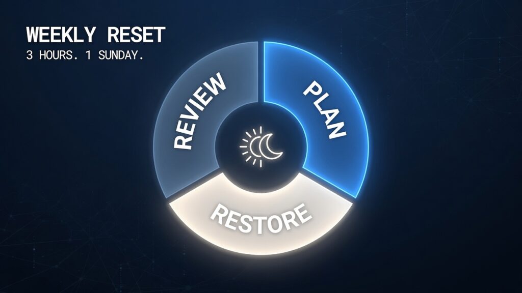 weekly reset protocol Sunday builder cognitive clarity Monday 2026