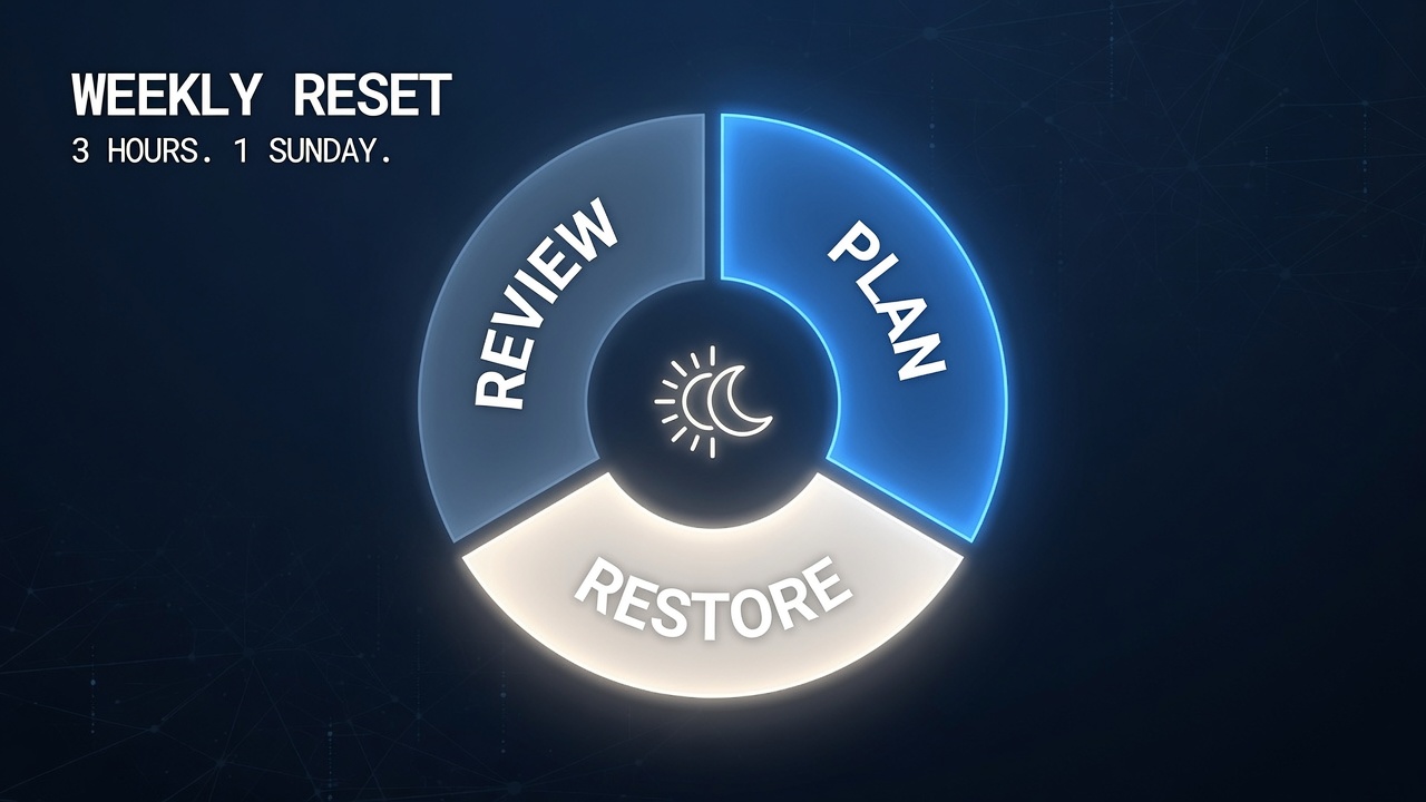 weekly reset protocol Sunday builder cognitive clarity Monday 2026