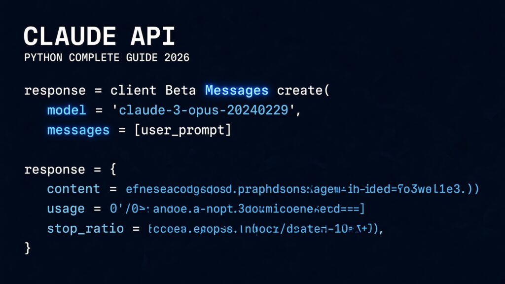 claude api python tutorial complete guide 2026