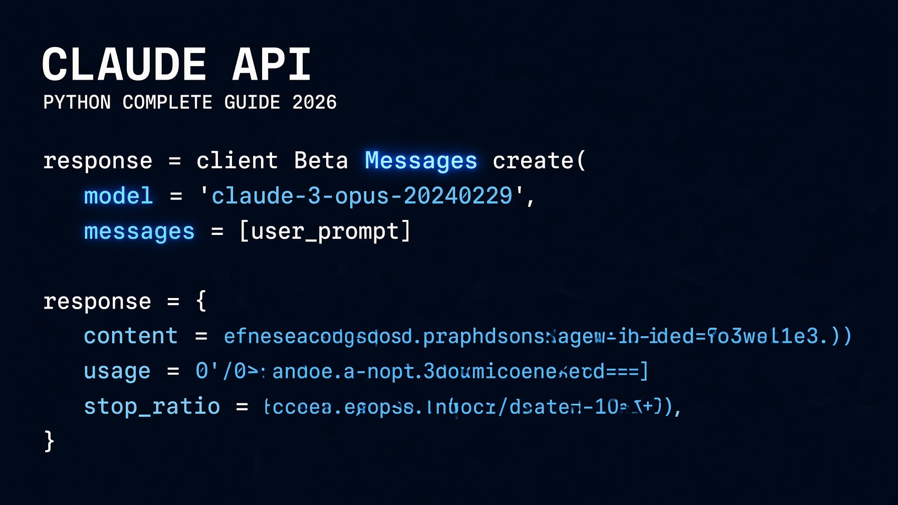 claude api python tutorial complete guide 2026