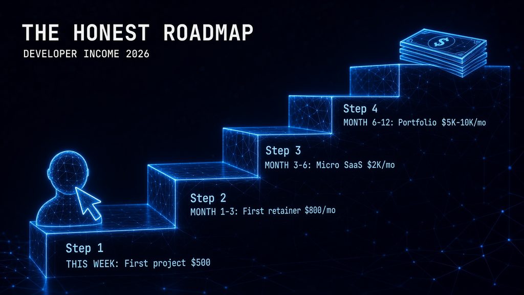 how to make money as a developer 2026 honest roadmap income streams