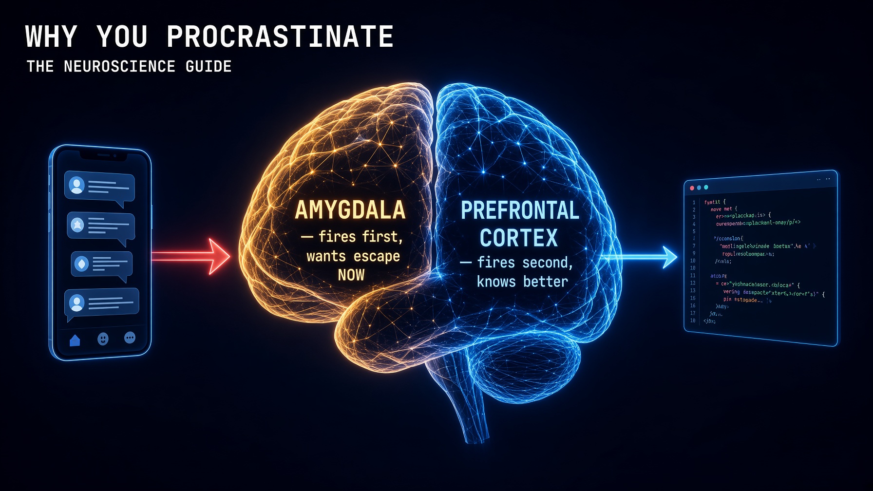 how to stop procrastinating builder neuroscience guide 2026