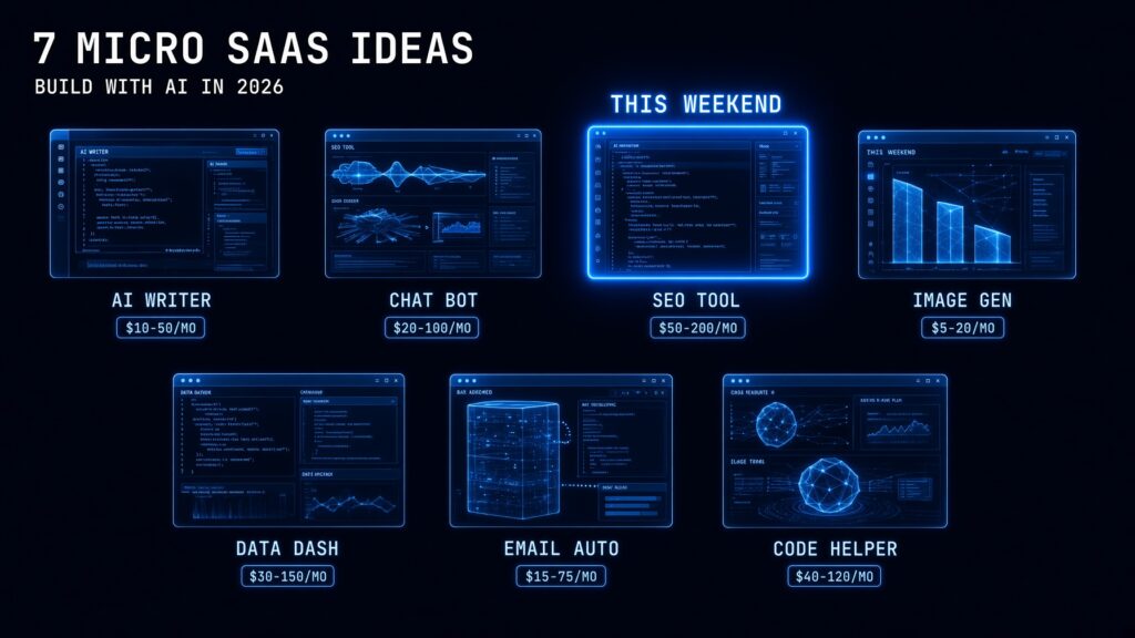 micro SaaS ideas 2026 best 7 AI products to build this weekend