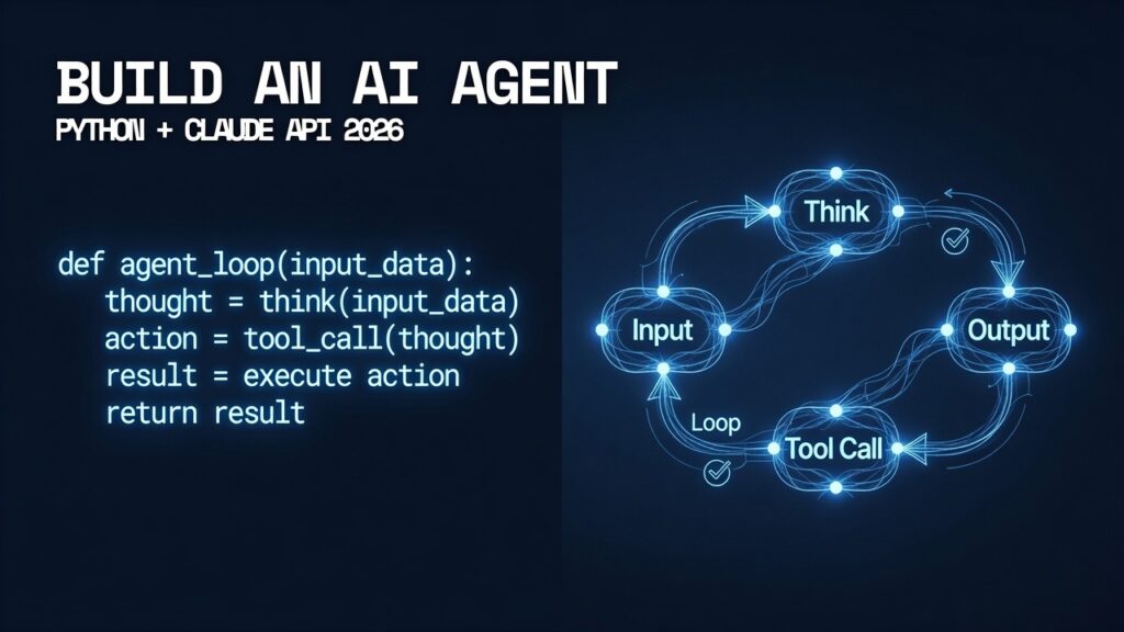 how to build AI agent Python Claude API step by step tutorial 2026